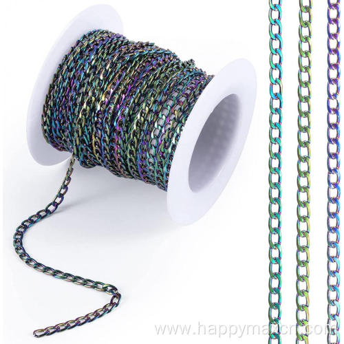 5 Yards Colorful Unwelded Twisted Cable Jewelry Chains